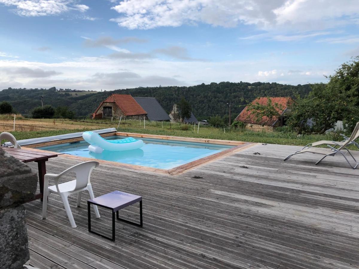 Maison Typique Auvergnate, Piscine Et Four A Pain Saint-Christophe-Les-Gorges Exterior photo